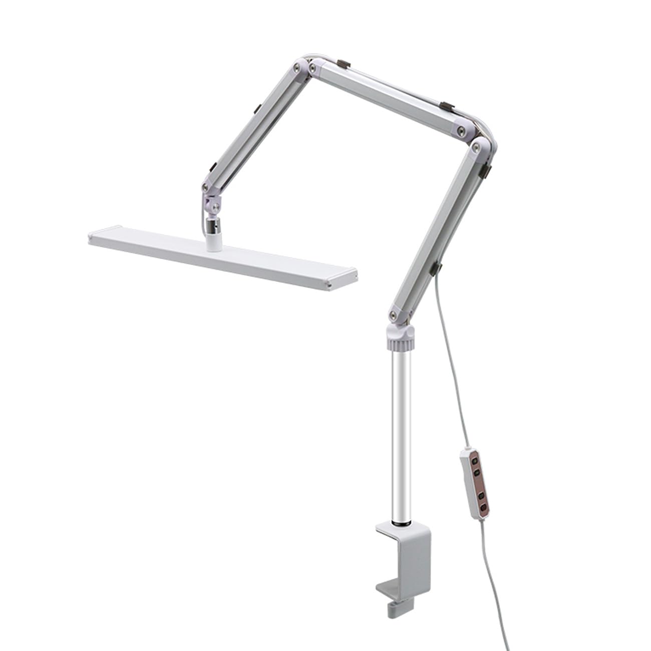 Lampada da tavolo a LED Beauty con morsetto, 3 colori chiari, girevole