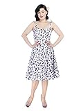 Collectif Vintage - Robe - Femme Blanc White & Blue 8