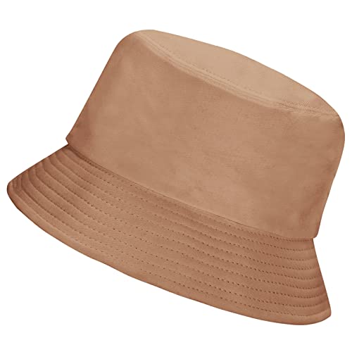 Image of Rosoz 1 & 2 Pack Bucket Hat for Women Men Summer Travel Beach Sun Hat Outdoor Cap Unisex Bucket Hats