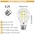 ORALUCE LED Edison Light Bulb 60 Watt Equivalent E26, Vintage Clear Light Bulbs 6W 4000K Neutral White 700 Lumen, A19 LED Filament for Ceiling Light Fixture, Non-dimmable, 6 Pack