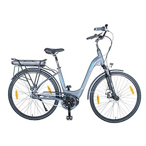 smartEC CitX-7NS E-Bike Pedelec 28 Zoll Mittelmotor Fahrunterstützung 25 km/h 7 Gänge Reichweite 100 km Li-Ion-Akku 36V/15Ah Nabenschaltung Rücktrittbremse