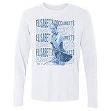 500 LEVEL Elisabetta Cocciaretto Psychedelic Name Long Sleeve Shirt (White, Large)