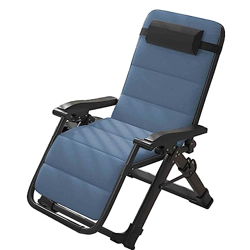 GIQKDZNUO Sedia a Sdraio reclinabile con Schienale Regolabile, con Cuscino Rimovibile e Imbottitura in Cotone, Sedia a gravità Zero, sedie a Sdraio con Serratura in Lega di Alluminio miglior