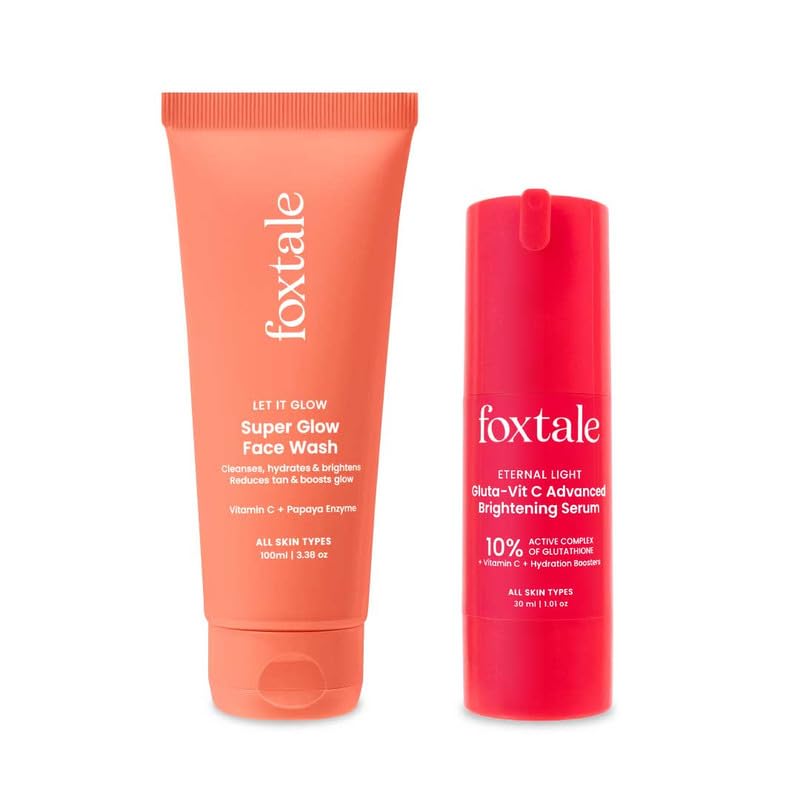 Foxtale Double Glow Duo | Super Glow Face Wash (100ml) + Eternal ...