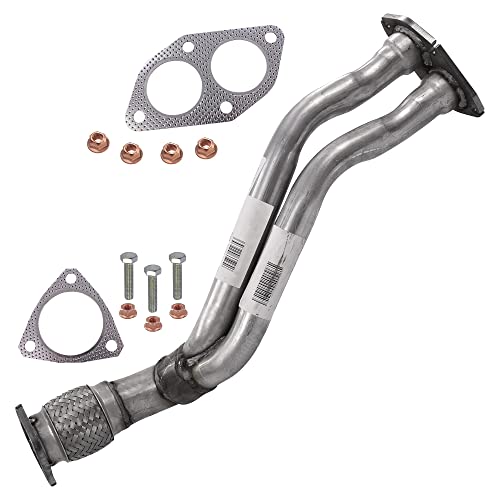 BESTPRICE 1x Tubo de escape delantero con material de montaje Compatible con AUDI A4 B5 (8D2), A4 B5 Avant (8D5), VW PASSAT B5 (3B2), PASSAT B5 Variant (3B5)