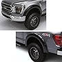 Bushwacker Forge Pocket/Rivet Style Front & Rear Fender Flares | 4-Piece Set, Black, Textured Finish | 28314-08 | Fits 2011-2016 Ford F-250, F-350 Super Duty (Excludes Dually)