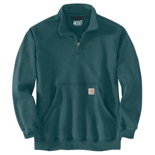 Image of Carhartt Men's Marquette 1 /4-Zip Mock-Neck Sweatshirt
