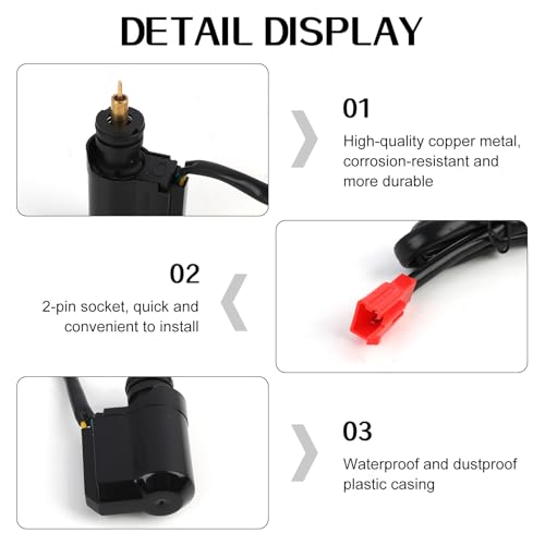 E-Choke Elektrischer Automatischer Choke Für 50 cc bis 150 cc Roller Vergaser, F-Choke Automatic Cold Start, Speedfight 2 Vergaser Kompatibel, Für 2 Takt & 4 Takt Scooter, Kymco Agility 50