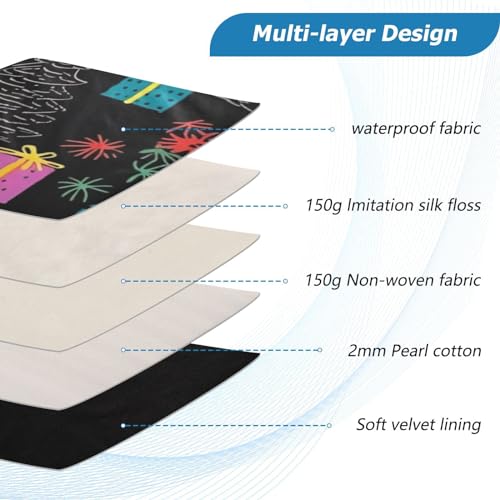 Funda para laptop 13-14 pulg impermeable con diseño negro miniatura 4