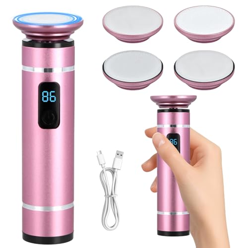 Lima Electrica Pies Durezas Recargable Limador de Durezas Electrico Lima de Pie de Nano-vidrio Quitadurezas de los Pies Profesional Removedor de Callos Eliminar Quita Durezas para Pies Muertas (Rosa)