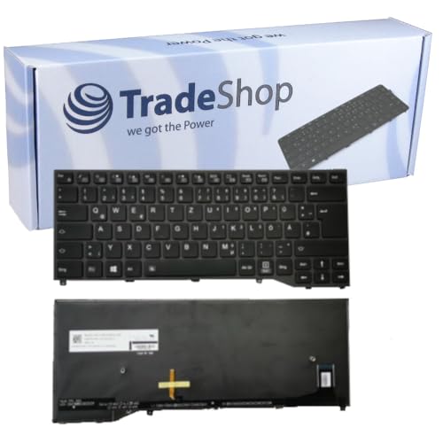 Clavier allemand QWERTZ rétroéclairé pour Fujitsu U7470MP580DE avec cadre