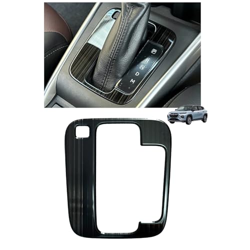 【GIKAKU】スズキ 新型 フロンクス WDB3S WEB3S に適合 シフトレバーパネル シフトパネルカバー アクセサリー 内装パーツ インテリアパネル 保護パーツ 傷防止 汚れ防止 車種専用設計 簡単取付 ステンレス 2024年10月～现行 1PC (ブラックヘアライン)