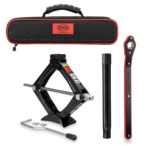 Cric A Forbice 2.5T Per Tesla - Kit Completo Con Jack Pad E Accessori