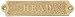 Hampton Nautical Solid Brass Head Sign, 5", Brass