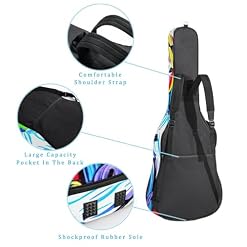 Housse de guitare en tissu Oxford épais rembourré avec boucle de suspension et sangle de cou Motif abeille et marguerite 101,6 cm, Multicolore 5., 42.9×16.9×4.7 in, Sac de transport tendance pour - Les Beatles, Paul McCartney, John Lennon, RIngo Starr, George Harrison Housse de guitare en tissu Oxford épais rembourré avec boucle de suspension et sangle de cou Motif abeille et marguerite 101,6 cm, Multicolore 5., 42.9x16.9x4.7 in, Sac de transport tendance pour – Image 3