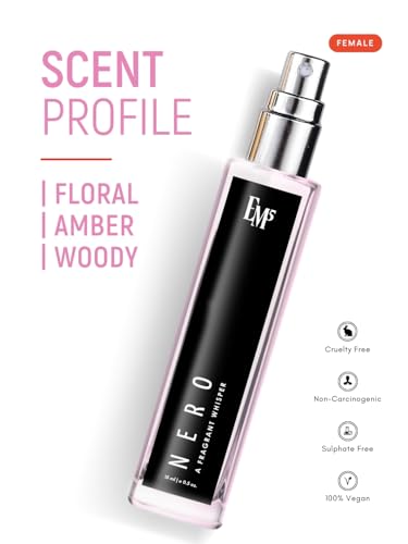 Image of EM5 Nero Unisex Perfume for Men & Women | Spicy Rose Woody Fragrance | Eau De Parfum Spray | Luxury Gift for Men /Women | 15 ml