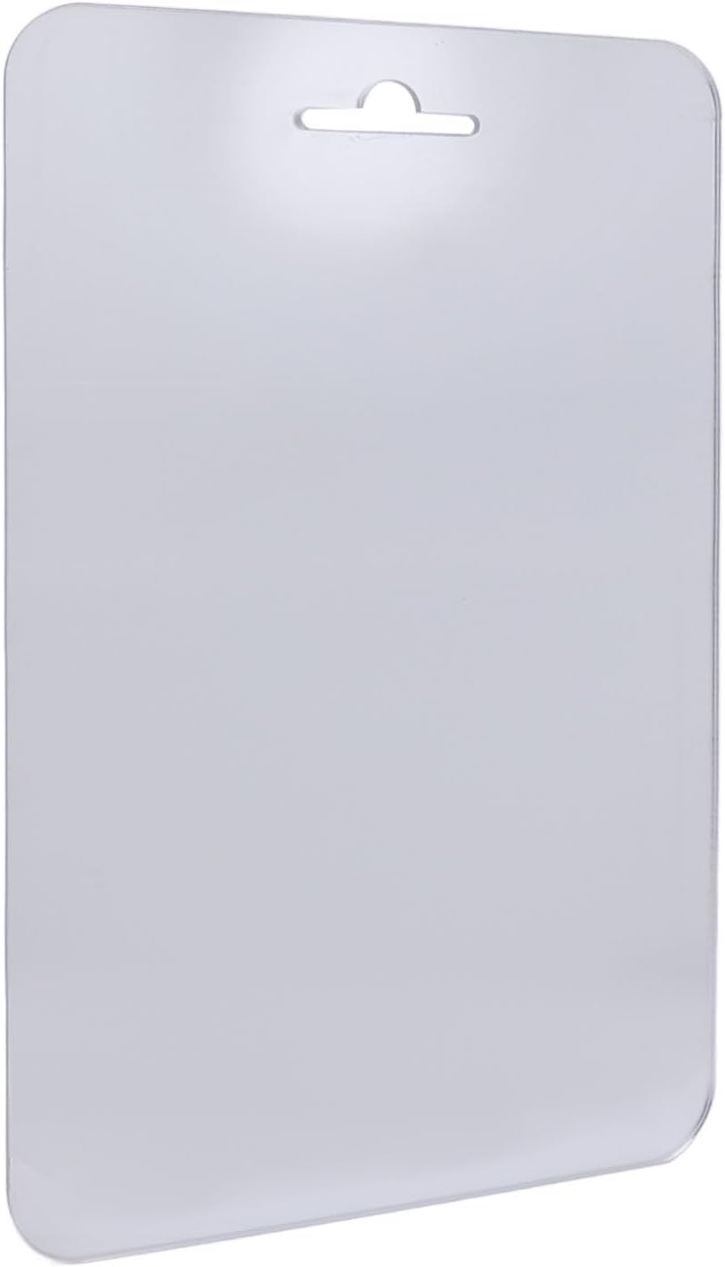 Large Size Acrylic Anti-Fog Shower Makeup Shaving Mirror with Stainless Steel Hook Easy Installation for Bathroom