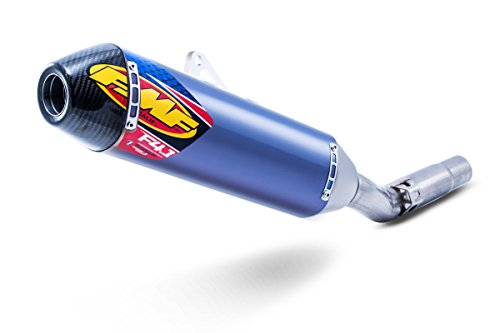 Silenziatore Cross/enduro/SM FMF Racing silenzioso FMF 4.1 RCT Titanio Blu Punta carbonio, Kawasaki KXF 250 2017