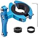 HONZUEN Universal MTB Flaschenhalter Adapter Aluminum, Fahrrad Ersatz Flasche Halterung Wasserflasche Cage Halter Regal Rack Halterung, Seat Post Lenkerhalterung, Blau