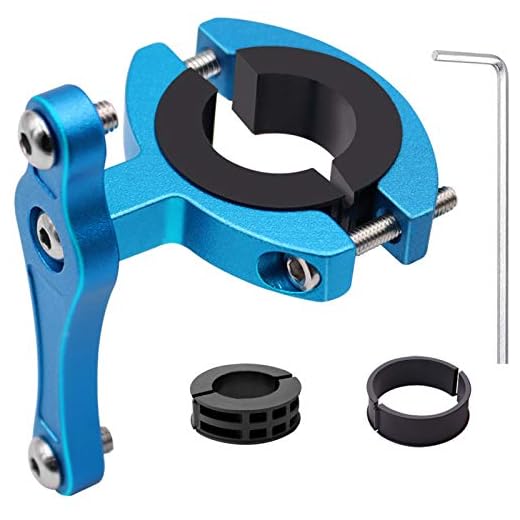 HONZUEN Universal MTB Flaschenhalter Adapter Aluminum, Fahrrad Ersatz Flasche Halterung Wasserflasche Cage Halter Regal Rack Halterung, Seat Post Lenkerhalterung, Blau