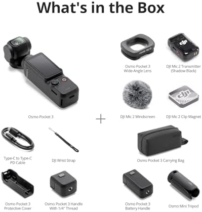DJI Osmo Pocket 3 Creator Combo Kamera, 4K, 1300 mAh, 60 FPS - Görsel 7