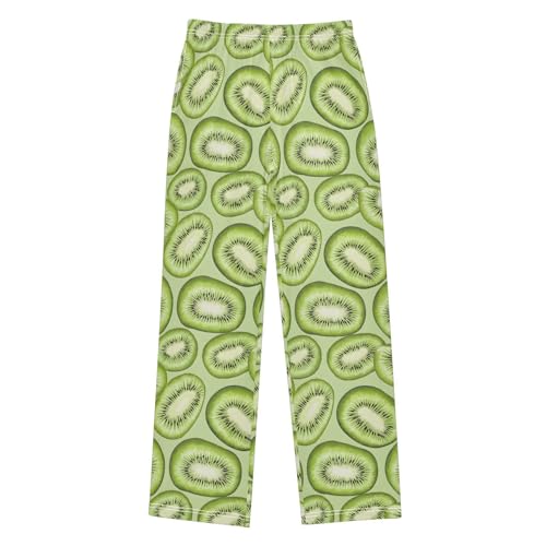 Pajama Pants Cartoon Kiwi Fruit PJ Bottoms Sleepwear Lounge Sleep Pant with Pockets