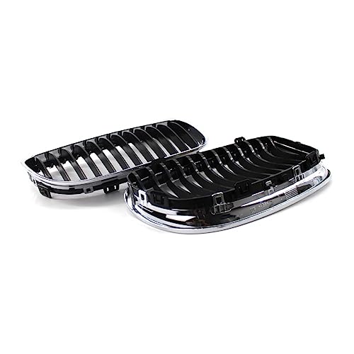 Grille avant ABS noir chrome pour BMW Série 3 E90 E91 LCI 2009-2011 - 5