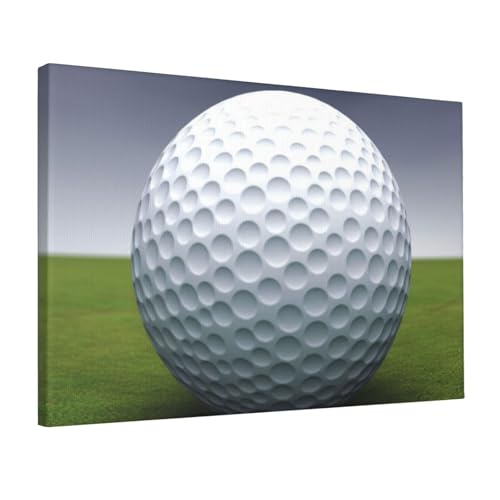 Toile de balle de golf pour habiller un mur blanc de bureau moderne