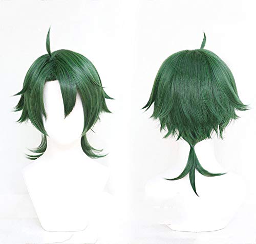 SK8 The Infinity Joe Cosplay Wig Green Short Fluffy Anime Heat Resistant Role Play Hairs for Halloween