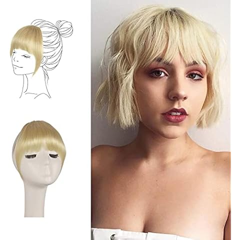 Flequillo de Clip Postiza Pelo Natural FESHFEN Cover