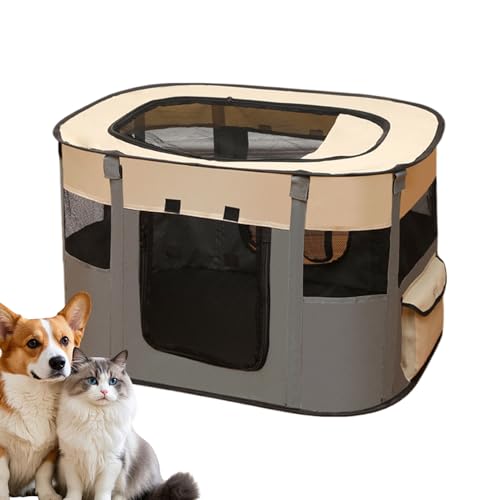 Tienda de campaña para gatos y perros pequeños, jaula para exteriores, cama plegable y transpirable, para camping, patio, sala de estar, hogar, patio, apartamento, viajes, patio, balcón
