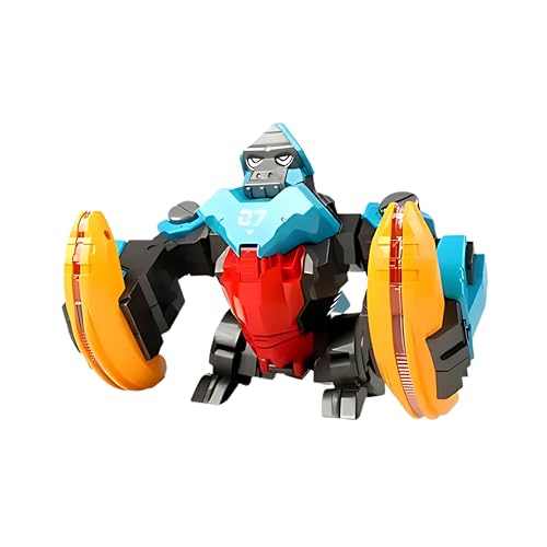 Image of Kids Mandi Dancing Gorilla Robot Toy | Electronic Action Figure with Music & Lights | Interactive Moving Toy for Kids Age 3+ (Blue & Red)