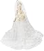 Miunana 1 Vestido Novia Ropa Vestir Boda + 1 Velo como Regalo...