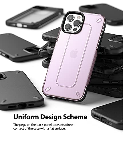 Image of Ringke UX iPhone 12 / iPhone 12 Pro Case Back Cover, Frosted Hard Back TPU Bumper Cover - Purple