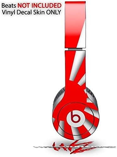 Skin Decal Wrap Works with Original Beats Solo HD Headphones Rising Sun Japanese Flag Red Skin Only (Headphones NOT Included)