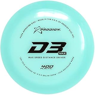 Prodigy Disc 400 D3 Max | Understable Disc Golf Distance Driver | Extremely Durable | Fast Flight with Lots of Glide | (Colors May Vary) (170-174g)