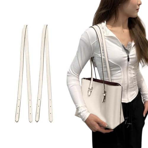 Image of Jiesinlov 2 Pcs Bag Leather Strap Replacement Shoulder Straps for Mollie 25 Tote Handbag(Beige)