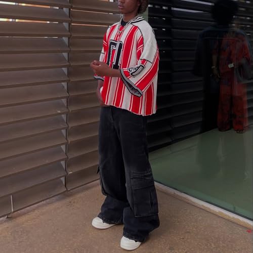 Streetwear Cargo Jeans Denim Baggy Washed Wide Leg Street Y2k Pockets Pants4