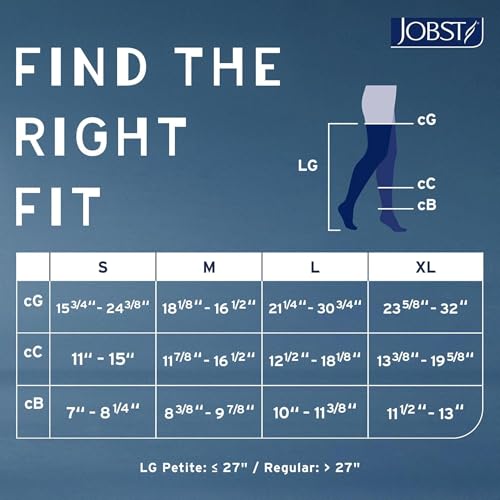 Image of JOBST Relief 30-40 mmHg Compression Stockings, Waist High Pantyhose, Open Toe | Compression Socks for Women / Men for Tired, Aching or Swollen Legs, Varicosities