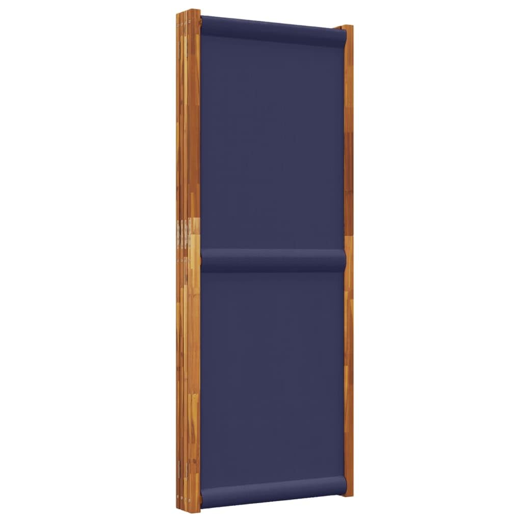 Przegroda działowa 4 panele 280x180 cm Ciemnoniebieska