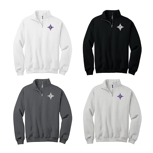 Sorority Letters Shop Furman University Quarter Zip Sweatshirt with Diamond Logo Embroidered2