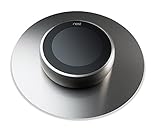 The Nest Décor NEST Thermostat Wall Plate Cover, NOT PLASTIC! HIGHEST QUALITY -- MADE IN THE USA -- Brushed Stainless Steel 6 inch backdrop for all Nest Thermostats. Beautiful & Stylish by
