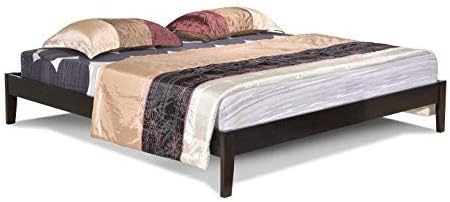 Altozzo Alt-K3342-Esp Manhattan Eco Friendly Solid Wood Platform Bed, King, Espresso