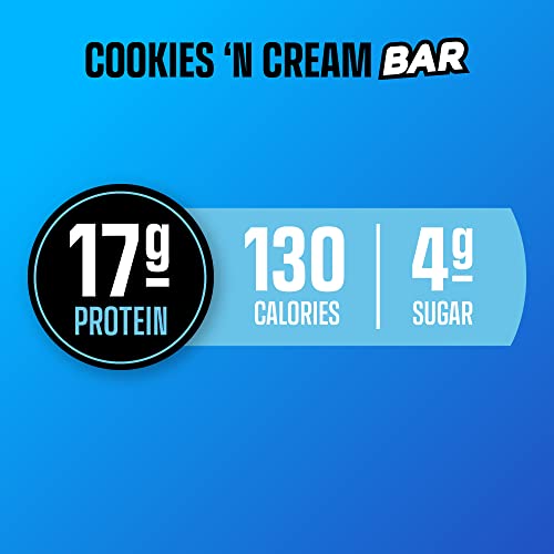 Built Bar 12 Pack High Protein Energy Bars | Gluten Free | Chocolate Covered | Low Carb | Low Calorie | Low Sugar | Delicious Protien | Healthy Snack (Cookies 'N Cream) #TOP1