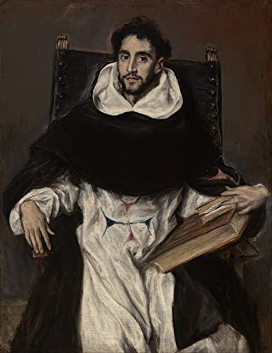 Impressions d'art mural El Greco, tableau Fray Hortensio de haute précision format 60x90cm