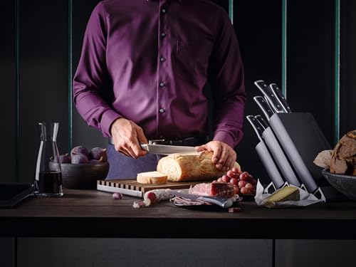 WÜSTHOF Classic IKON 7" Hollow Edge Santoku Knife, Black by Wüsthof - Image 3