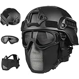 VPZenar Airsoft Helmet,Tactical Face Mas...