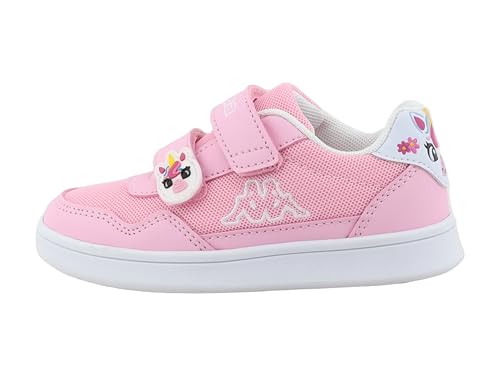 Basket Kappa Fille 95k0153004 rose blanche pour le sport et l'école
