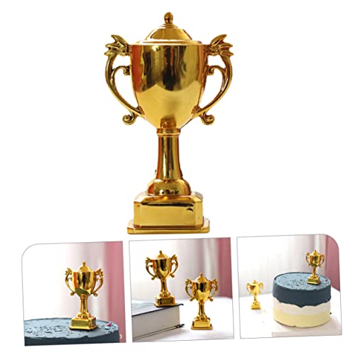 NOLITOY 40 Peças Troféu Em Miniatura Mini Troféus De Futebol Troféu Decoração De Bolo Coisas Neutras