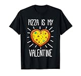 Pizza Is My Valentine Love Heart Valentines Day Girl Boy T-Shirt